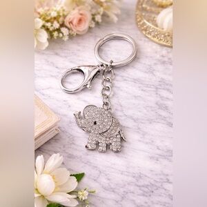 Sparkling Elephant Bag Charm / Keychain – Brand New